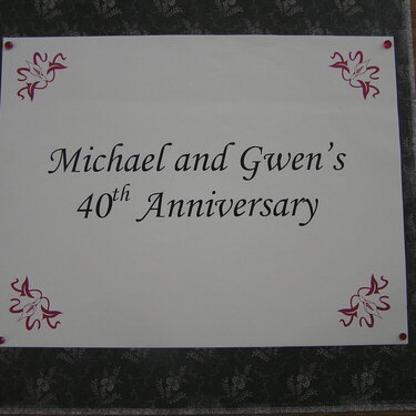 Michael &amp; Gwen&#039;s sign